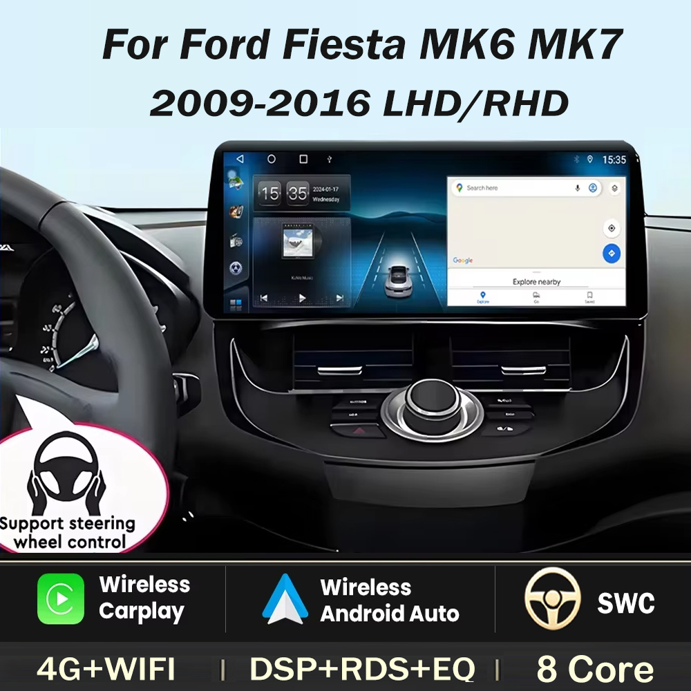 Ddr5 8Gb - 12,3 polegadas - Para Ford Fiesta