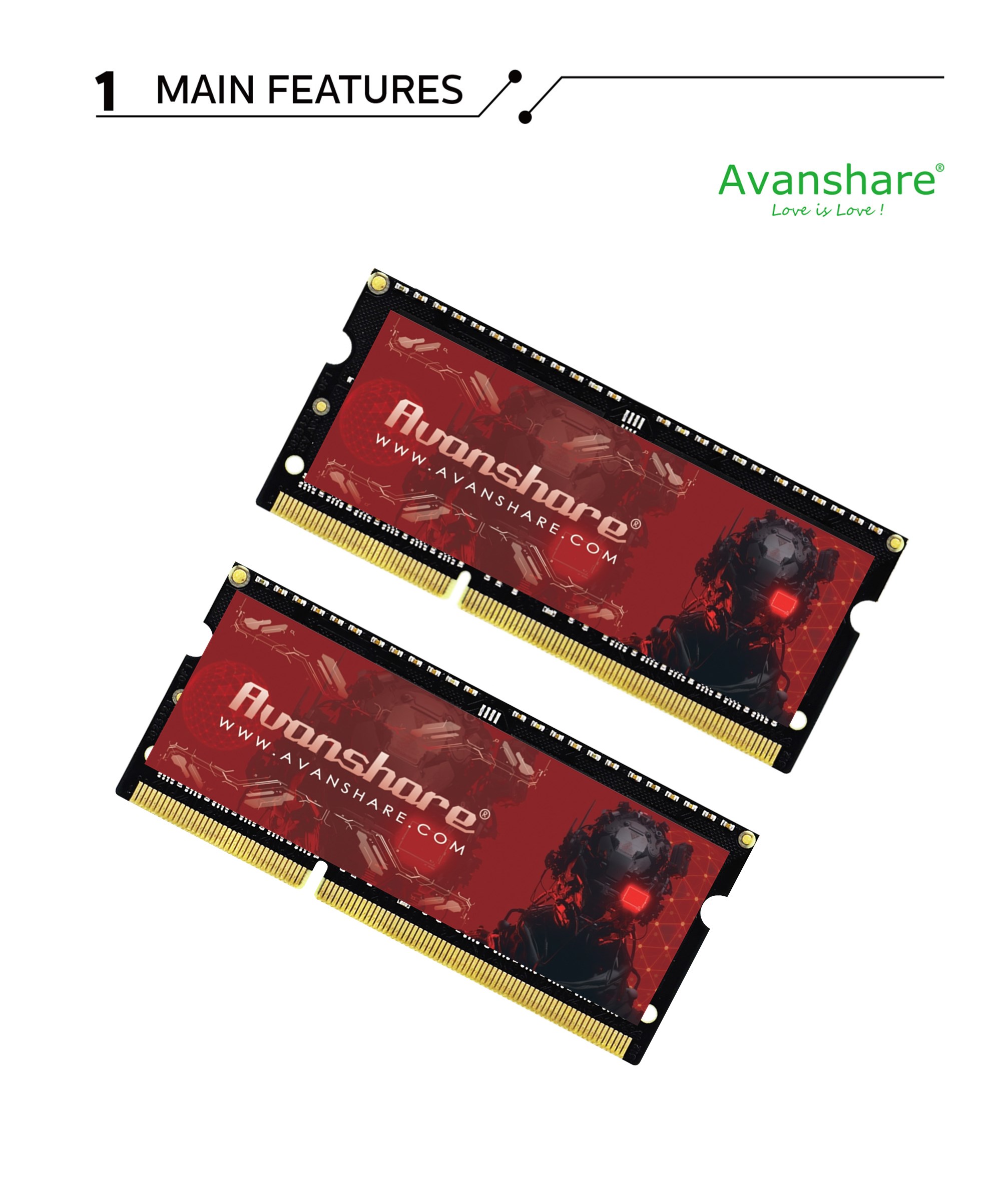 Ddr5 Sodimm - Memória RAM Avanshare DDR5 DDR4 DDR3