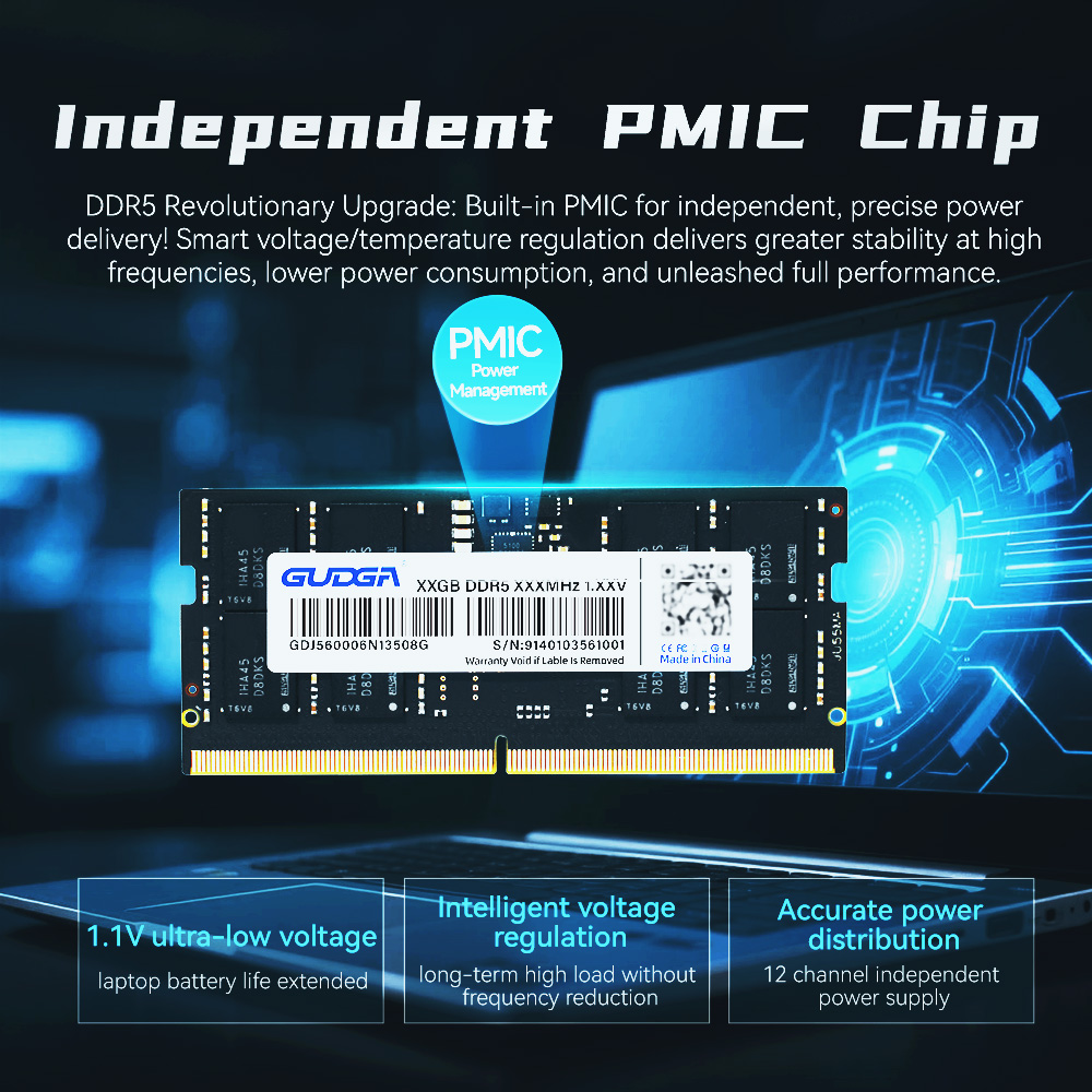 Memória GUDGA DDR5 RAM 8GB 16G - Ddr5 Sodimm avaliação e preço