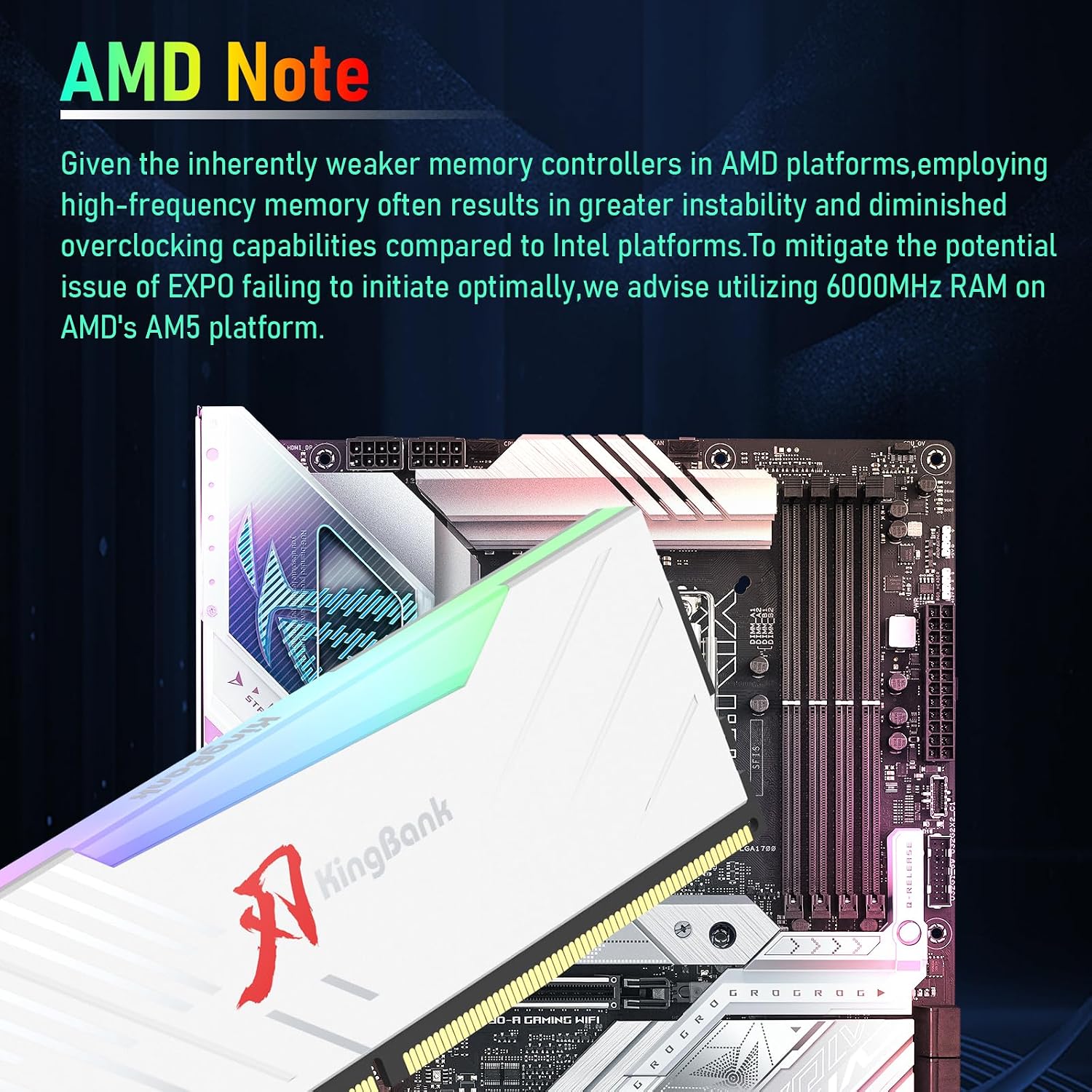 Memória RAM KINGBANK KRRW DDR5 - Ddr5 16Gb 6000Mhz avaliação e preço